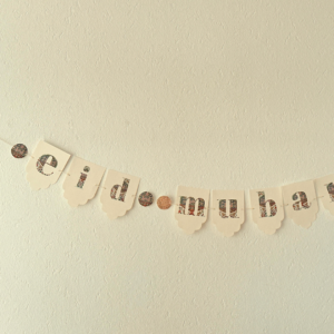 Papiergirlande "Eid mubarak"