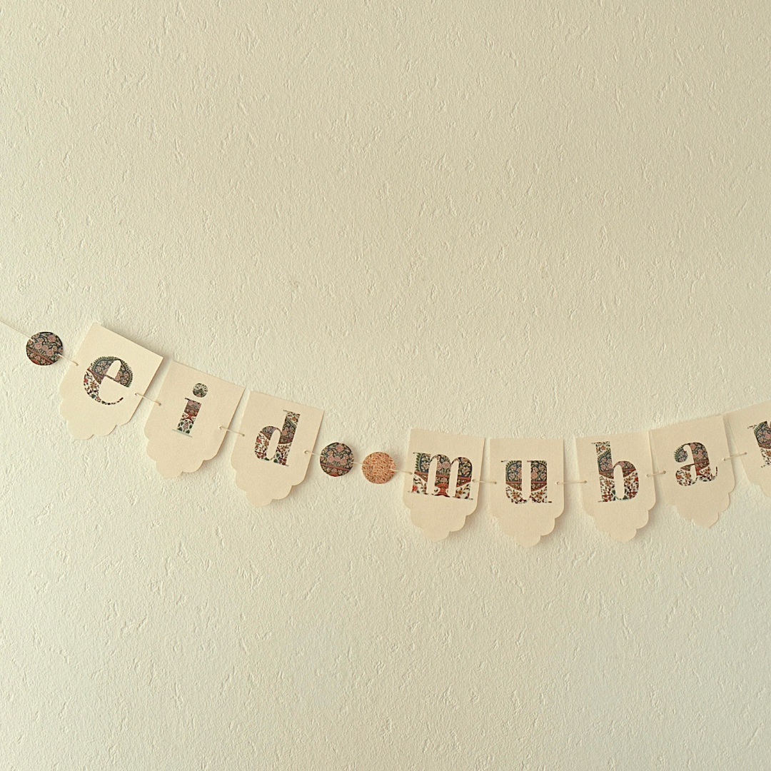 Papiergirlande "Eid mubarak"