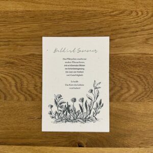 Poesie-Karte "Bald ist Sommer"