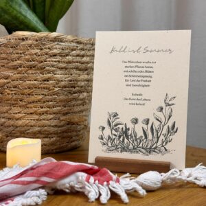 Poesie-Karte "Bald ist Sommer"